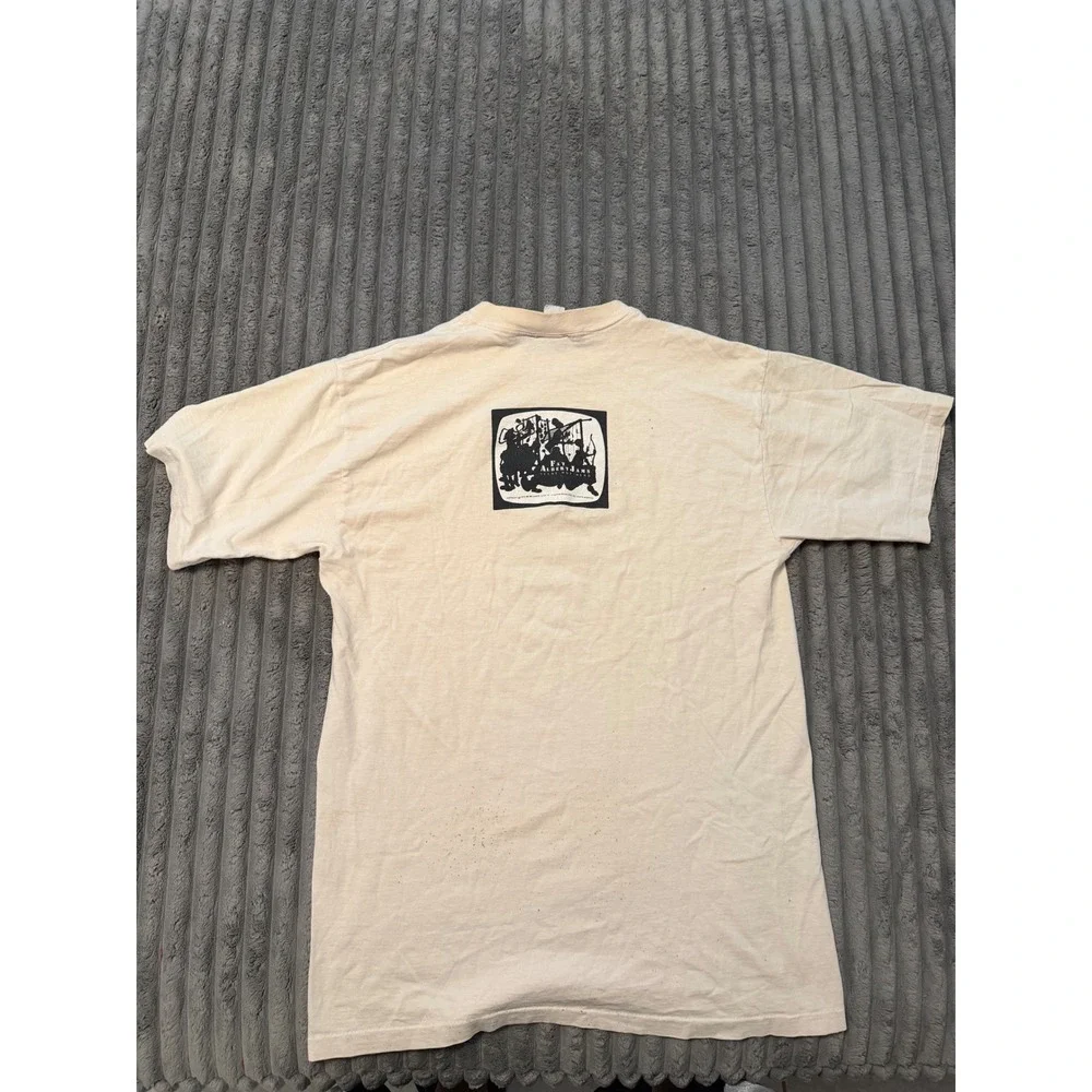 Scene Not Herd Fat Albert Jams Hey Hey Hey Vintage Graphic T-Shirt Cream Mens L